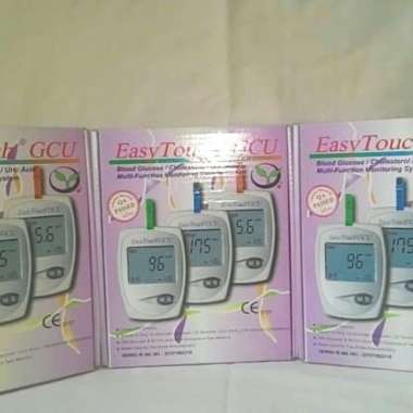 Easy Touch GCU/Alat Tes Gula Darah/Alat Asam Urat/Alat Tes Kolesterol Multicolor