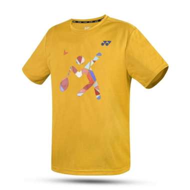 YONEX MENS ROUND NECK T-SHIRT RM-P061-2510-COMFORT CLUB 6-23-S L AMBER YELLOW
