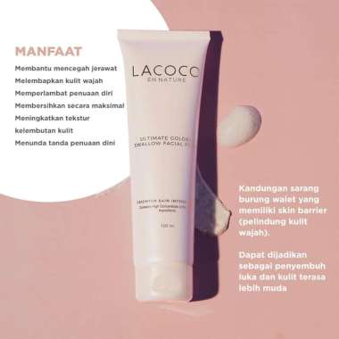 Lacoco Ultimate Golden Swallow Facial Foam Pembersih Wajah Pria Pemutih Wajah Glowing Bpom - Pemutih