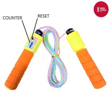 Lompat/Loncat Tali/Jump Rope Skipping/Skiping Olahraga + Counter/Reset