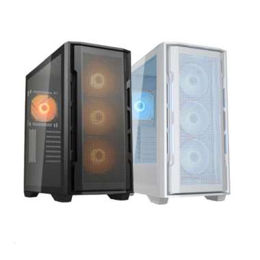 Casing PC Gaming Cougar Uniface RGB E-ATX Free 4Fan ARGB hitam