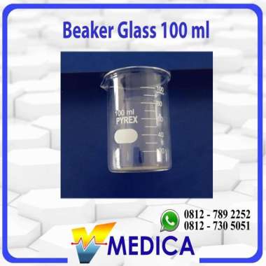Gelas Kimia Beaker Glass Pyrex 100ml