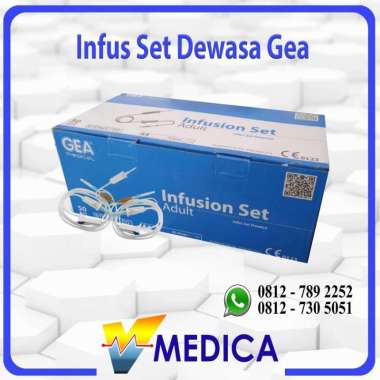 Infus Set Dewasa GEA / Selang Infus Dewasa / Infusion Set dewasa