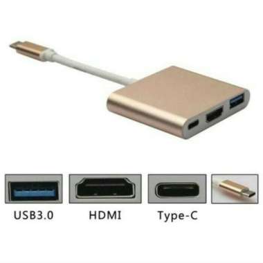 USB Type C to HDMI Multiport Converter Laptop Asus ZenBook 14 2023 Multicolor