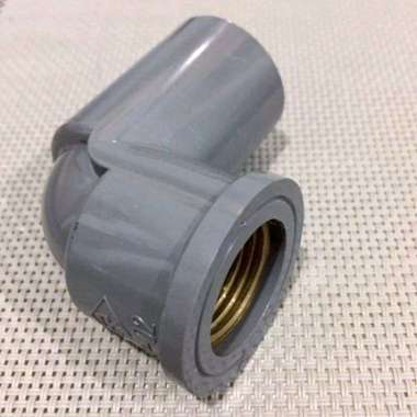 Rucika KDD Knee Drat Dalam Kuningan 1/2” inch Elbow Sambungan Pipa PVC utk Air dan Hidroponik