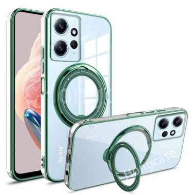 Luxury Plating Ring Case Redmi Note 12 Pro 5G Green
