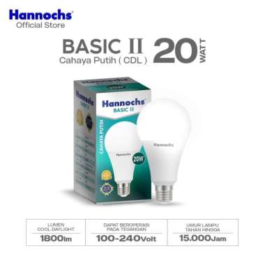 Hannochs Lampu Bohlam LED Basic II 20 watt Cahaya Putih