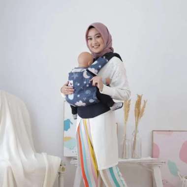Nana Simpelina Baby Carrier | Gendongan Bayi Cloud Night