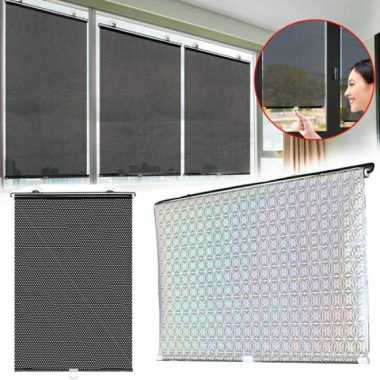 tirai roll gordyn gulung hordeng kaca film jendela gorden kamar rumah - Hitam-50x125 ORIGINAL 100 % 
