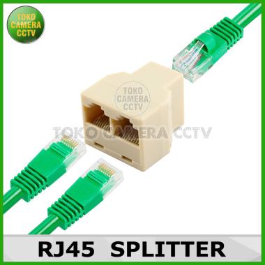 Sambungan Kabel LAN / RJ45 Coupler 2 port