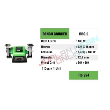 Gerinda Duduk 5 Inch Bench Grinder RYU RBG 5 Gurinda Duduk