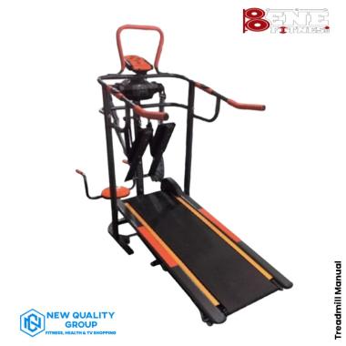 New Alat Kesehatan Olahraga Fitness Gym Walking Pad Treadmill Manual Fitclass 6 Fungsi FC 8003 + Mas