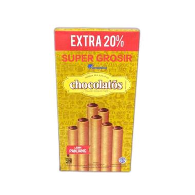 Promo Harga CHOCOLATOS Wafer Roll Cokelat per 20 pcs 16 gr - Blibli