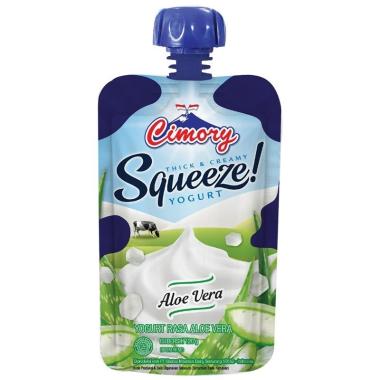 Promo Harga Cimory Squeeze Yogurt Aloe Vera 120 gr - Blibli