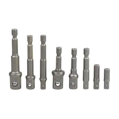 Taffware Mata Obeng 1/4 Hex Rod Sleeve Convertible Joints 8 PCS Silver