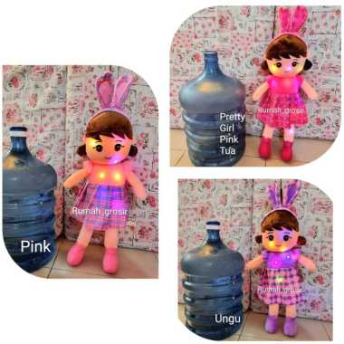 OEM Boneka Pretty Girl Metoo LED Lampu Besar PRETTY PINK BESAR LED
