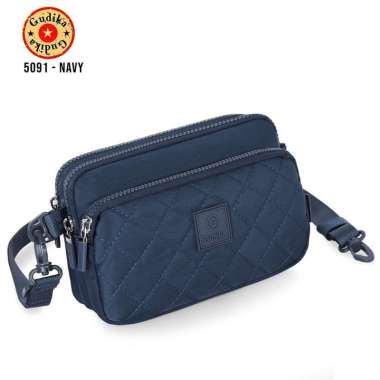 GUDIKA 5091 - Tas Selempang Sling Bag Fashion Wanita Branded Original navy