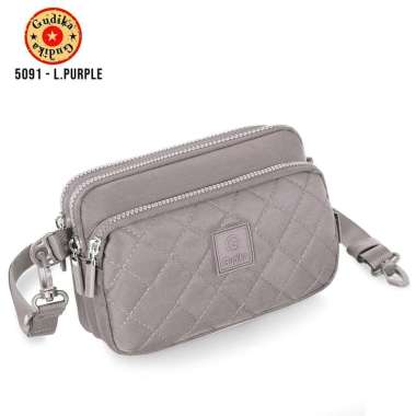 GUDIKA 5091 - Tas Selempang Sling Bag Fashion Wanita Branded Original l.purple