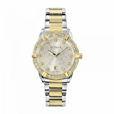 JAM TANGAN WANITA BONIA BNB10651-2117S SAPPHIRE SILVER GOLD ORIGINAL