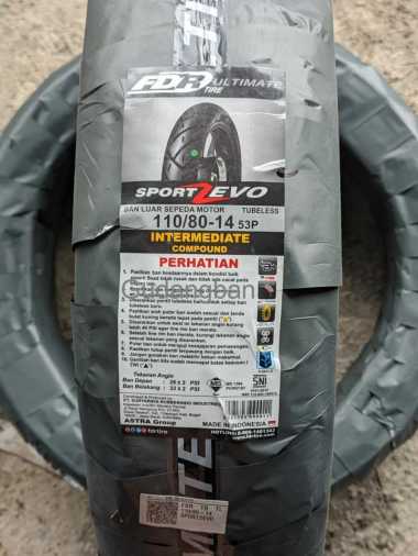 FDR Sport ZEVO 110 80 14 Tubeless Ban Luar Motor Matic FREE PENTIL Vario belakang Aerox depan