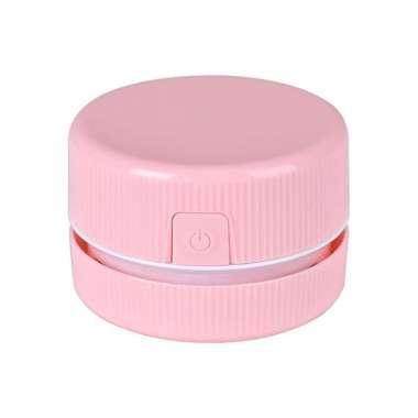 Desktop Vacuum Cleaner /Penyedot Debu Mini Pada Meja Hemat Baterai Merah Muda
