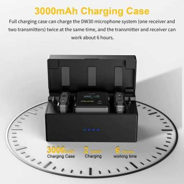 7RYMS IRAY DW30 ON-BOARD RECORDING WIRELESS MIC WITH CHARGING CASE