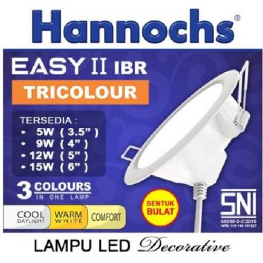 Downlight LED Panel Hannochs Easy II 3w 3watt IBR Tricolour Tricolor BLT Tricolor 3W