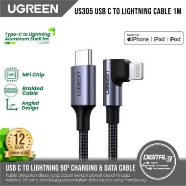 Kabel Data UGREEN US305 USB C to Lightning MFI Cable Gaming Iphone PD