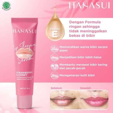HANASUI LIP SLEEPING SERUM ORIGINAL / SERUM BIBIR HANASUI ( tube pink)