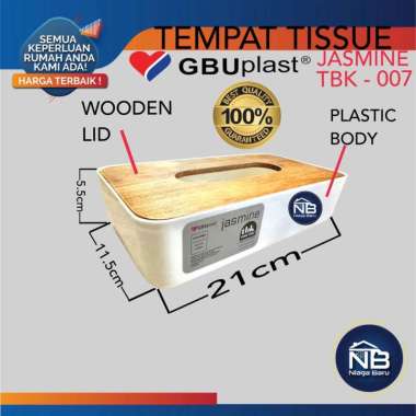 GBU PLAST - Tempat Tissue Jasmine / Wadah Tisu / Kotak Tissue
