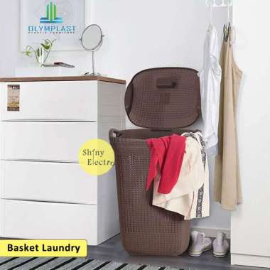 Keranjang Basket Laundry Pakaian Baju Kotor Besar Plastik Olymplast
