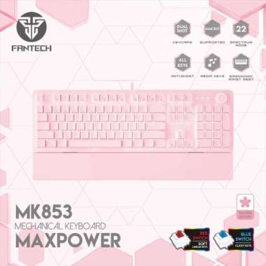 Fantech MAXPOWER MK853 Mechanical Keyboard Gaming SAKURA EDITION BLUE