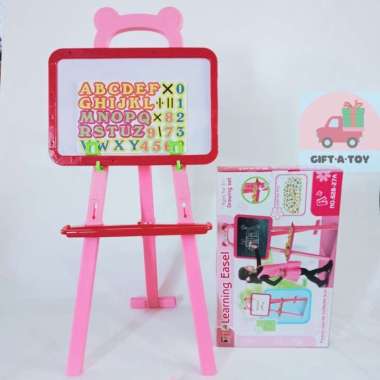 GIFTATOY MAINAN EDUKASI ANAK LEARNING EASEL PAPAN TULIS 3 IN 1 MURAH