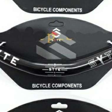 STANG STIR HANDLEBAR SEPEDA MTB SYTE OVERSIZE ALLOY WARNA CHROME 780MM BLACK