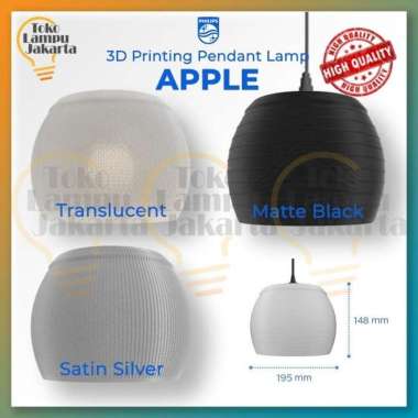 Lampu Gantung Philips 3D Printing dekoratif Apple 1