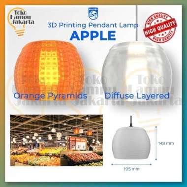 Lampu Gantung Philips 3D Printing dekoratif Apple 2
