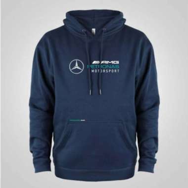 Hoodie Import Mercedes-Benz Amg Petronas Biru Navy S