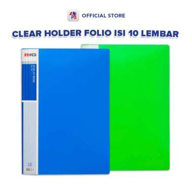 Map Plastik / Map File / Clear Holder Map Plastik Folio Polos Isi 10 Lembar Seri F4-10-701 Merk Big
