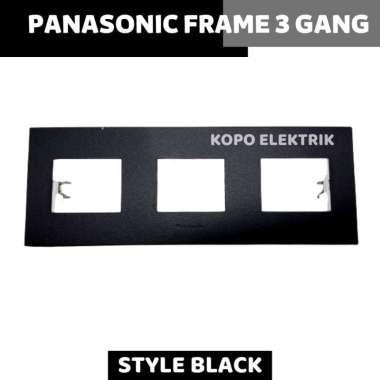 Panasonic Frame 3 Gang 6 Device Style Black