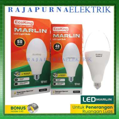 Ecoking lampu LED marlin 40W & 50W Watt E27 E40 Bola Lampu jalan 50 Watt