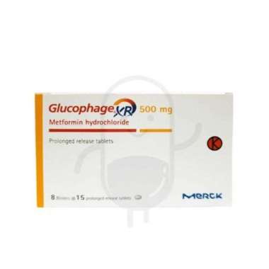 GLUCOPHAGE XR 500 MG BOX 120 TABLET