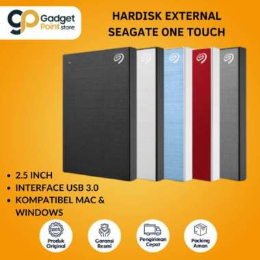 Seagate One Touch HDD/ Hardisk / Harddisk External 2.5" Original 1TB Biru