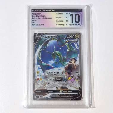 Rayquaza V SR AA 076/067 S7R PGC 10 - Graded Pokemon Card Indonesia