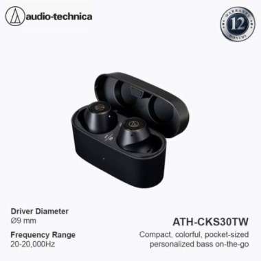 Headset Bluetooth Audio Technica Wireless ATH-CKS30TW - BLACK