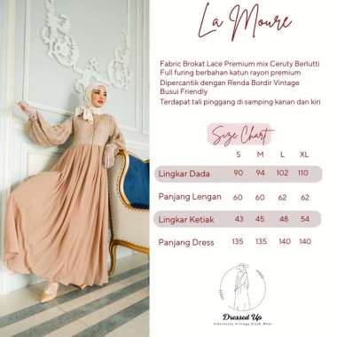 Dressed Up - La Moure Brocade Dress | Vintage Dress M DustBlue