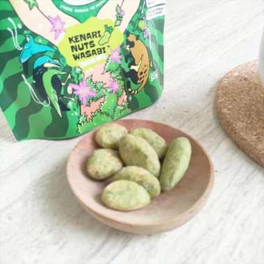 NIH Kacang Kenari Panggang Wasabi 50g ( Coating Nut Kenari Salut )