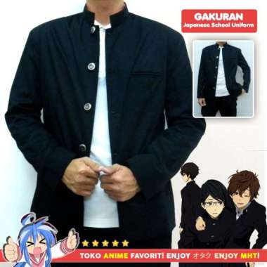 Blazer Anime Gakuran Seragam Sekolah Jepang Cowo Laki L