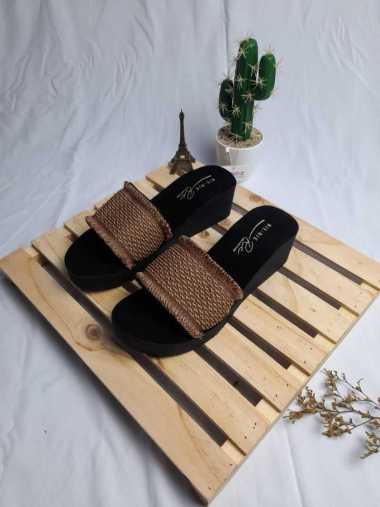 Sandal Wanita Wedges Sandal Wanita Kekinian 38 Moca
