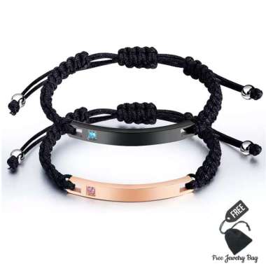 Gelang Couple ANA Anti Karat Pasangan Stainless Steel GGCTAL Couple 2pcs
