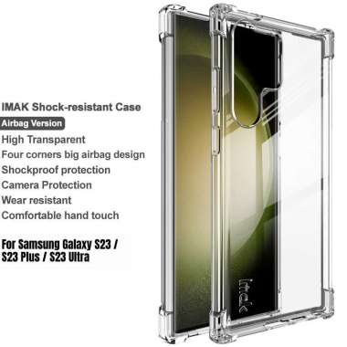 Case Samsung Galaxy S23 / S23 Plus / S23 Ultra IMAK Shockproof AirBags Casing S23 Plus Clear